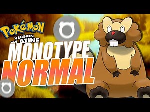 Je dois finir Pokémon PLATINE, mais en Monotype NORMAL !