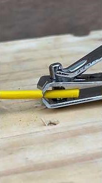 The electrician's nail clipper trick that almost #electrician #nailclipper #DIY #tools #workshop