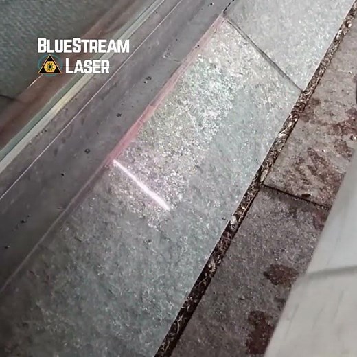 Laser cleaning of stone vs sandblasting / Laser rens av stein sandblåsing / restoration restaurering