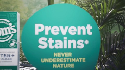 Tom's of Maine Whiten Plus Deep Clean Whitening Toothpaste, Natural Whitening Toothpaste with Plant-Based Cleansers, Enamel Safe, Whitens Without Causing Sensitivity, Peppermint, 4.0 oz (Pack of 3)