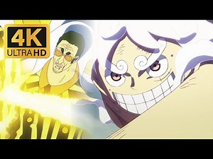 Luffy's Gear 5 Vs Kizaru English Dub「4K」| One Piece