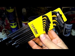 Jogo de Chaves Hexagonais Marca Vonder com 12 Peças