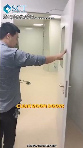 Engineered Cleanroom Doors with Integrated Closers for Ultimate Contamination Control