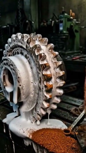 Cast iron Tractor Part 100 Years of Rust Gone in Seconds |Rust Removing | #rust #ai #shorts #viral
