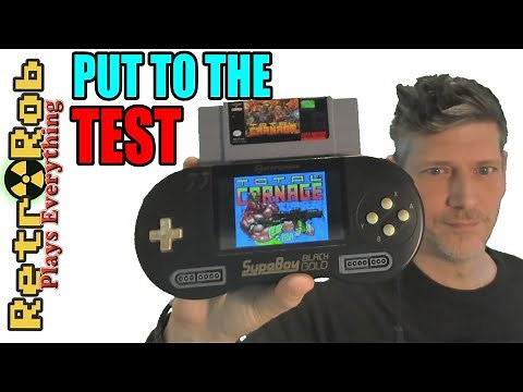 🎮 Hyperkin SupaBoy Black Gold -- Portable SNES! Unboxing, Gameplay and Thoughts 🎮