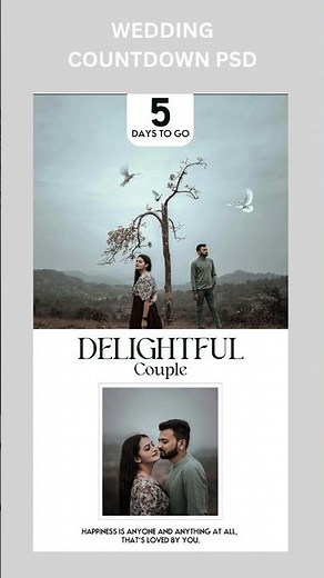 Wedding Countdown Template | wedding Days to go Templates #daystogo