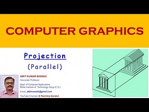 parallel projection in computer graphics in hindi | orthographic projection |oblique projection|2020