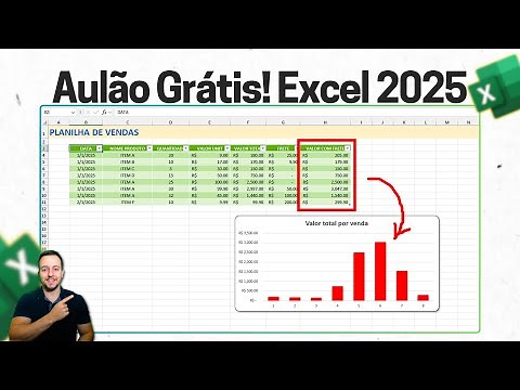 Curso Grátis Excel 2025 para Começar bem o ano! Material Grátis 🙏👍 (Nível Básico)