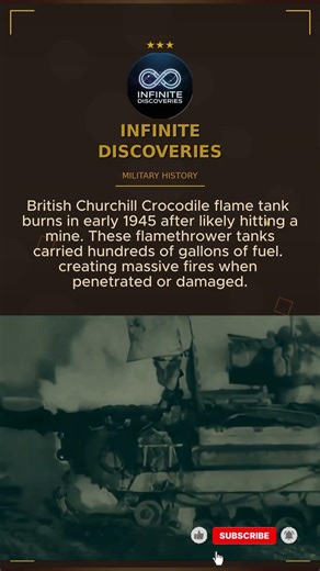 Churchill Crocodile Flame Tank Destroyed 1945