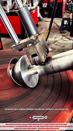Automated Metal Spinning Incredible Machine For Symmetrical Mass Production