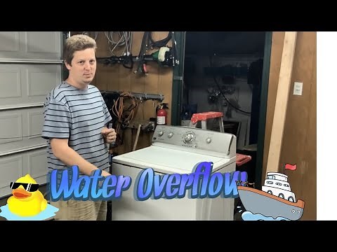 Washer Overflow in agitation twisting clothes around agitator easy fix