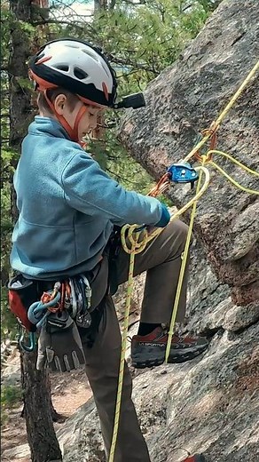 Beginning a Rescue: Ascending on a Grigri #climbing #rescue