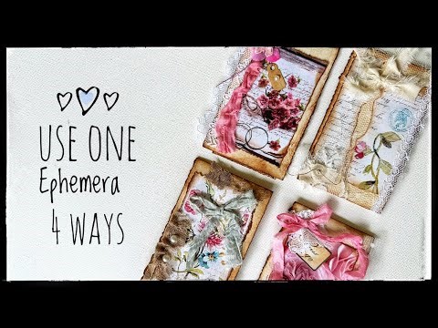 Great Ephemera Piece - Used 4 Different Ways - Tutorial - Mass Make