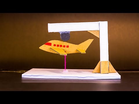 Flying Airplane | Science Projects | Magnet Experiment