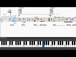 Light My Fire by Will Young - Easy piano tutorials with leadsheet and chords