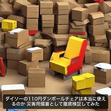 Is Daiso's 110-yen cardboard chair really usable? We thoroughly tested it as an emergency prepare...