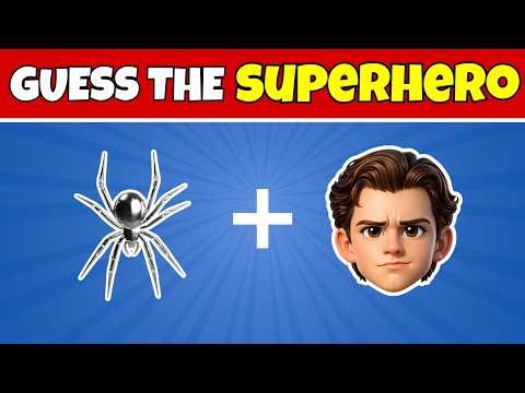 Guess The Superhero From Emojis 🦸‍♂️ | Easy, Medium & Hard Quiz Challenge