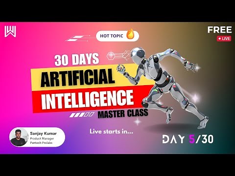 AI Master Class - Day 5/30 - Sanjay Kumar | Pantech solutions | Pantech.AI | Warriorsway