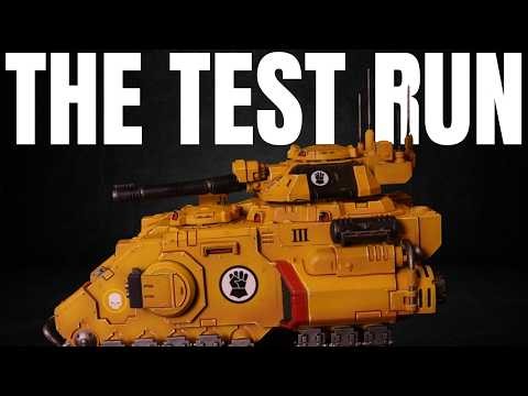 Trying out an Imperial Fists Tank!