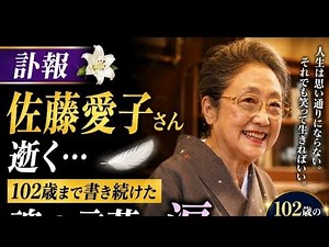 【訃報】佐藤愛子さん逝く…102歳まで書き続けた“魂の言葉”に涙 📚🕊️