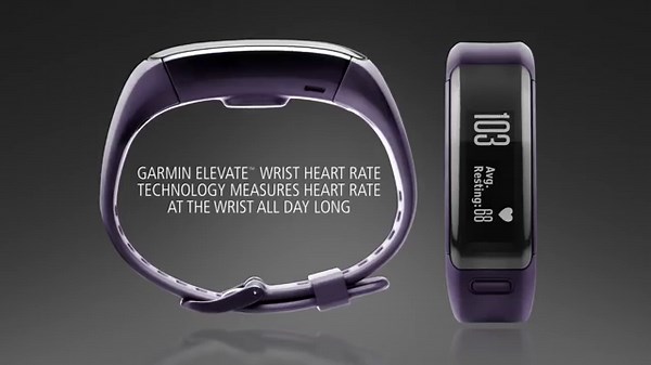 Garmin 010-01955-07 vívosmart HR Activity Tracker Regular Fit - Imperial Purple (Deep Purple)