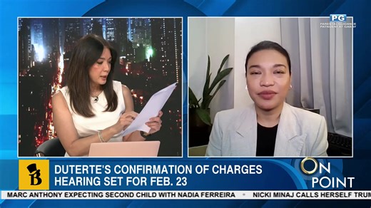 Pinky Webb gets #OnPoint, where she asks the tough questions, tackles key issues, and clears the facts. After months of delay, the International Criminal Court has ruled that former President Rodrigo Duterte is fit to attend pre-trial proceedings. The ICC has scheduled the confirmation of charges hearing for February 23, marking a major development in the crimes against humanity case linked to Duterte’s war on drugs. However, Duterte’s camp says it will challenge the ruling, claiming violations 