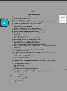 Chapter-3Metals and Non Metals1. How is a pure substance diff... | Filo