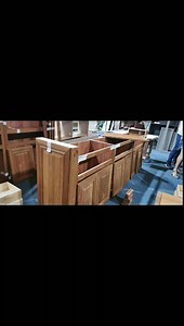 American Standard Carolina Hickory Modular Kitchen Cabinet