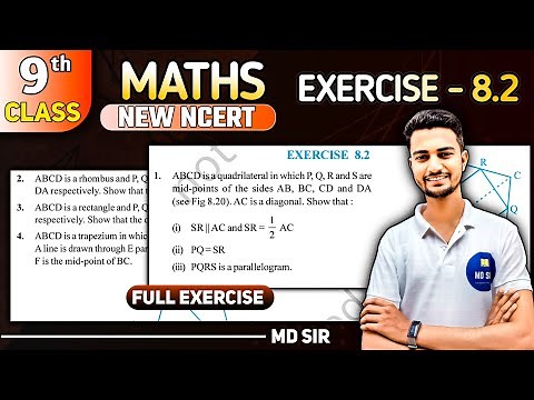 Class 9 Maths Chapter 8 | Quadrilaterals | Exercise 8.2 Solutions