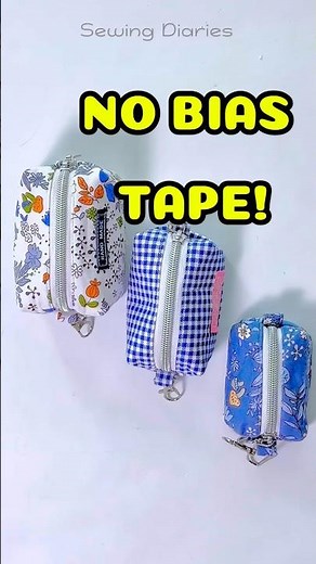 NO BIAS TAPE! How to Sew a Perfect Mini Box Pouch #sewing #sewingideas #diy #easysewing #minipouch