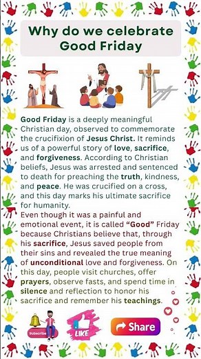 Why do we celebrate Good Friday? | Good Friday Speech | Good Friday message | What is Good Friday?