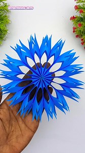 DIY How To Make 3D Christmas Snowflake 🌲❄🎄👼 Christmas Decoration Ideas #Reels #Crafts #Shorts #ChristmasTree #XmasSnowflake | Entertaining Arts