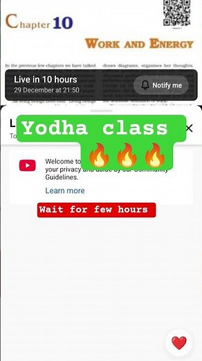 Class 9 NCERT Science chapter 10 Work and energy. Yodha class. #scienceguide #stateboard