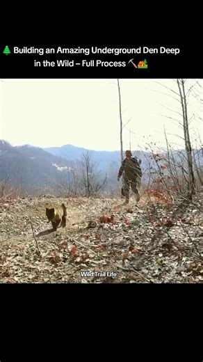 Building an Amazing Underground Den in the Wilderness