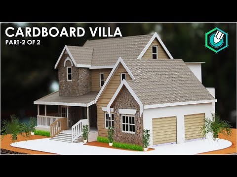How To Make A BEAUTIFUL MANSION House From Cardboard | European country house Project part 2