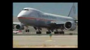 Boeing 777 engine tested on 747