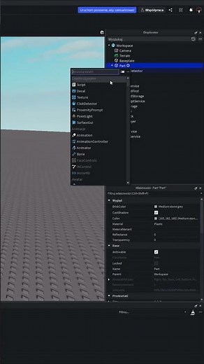 Kliknij i patrz, jak zmienia się kolor! 🌈 #robloxstudio