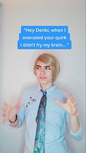 Something's fishy about Denki... #bnha #cosplay #bnhacosplay #neitomonoma #monomaneitocosplay #neitomonomacosplay #bnhamonoma #mha #traitorkaminari