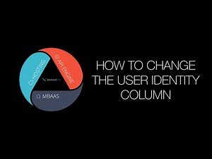 How to change the user identity column in Backendless
