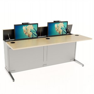 Dual User Manual Computer Training Desk - Workrite Ergonomics