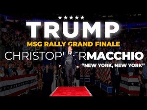 Christopher Macchio's Iconic 'New York, New York' Performance | Trump Rally at Madison Square Garden