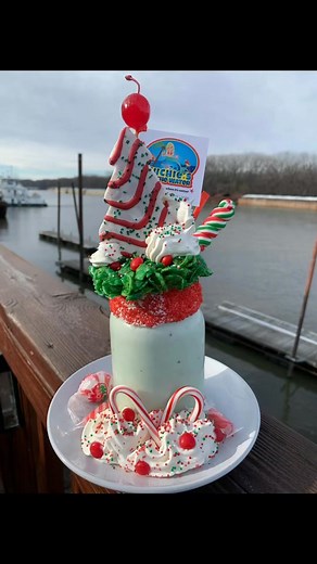 It’s time! Starting Saturday Nov 22nd, our annual Christmas tree cake shipwreck shake is the star of the show! #kuchies #kuchiesonthewater | Kuchie's on the Water