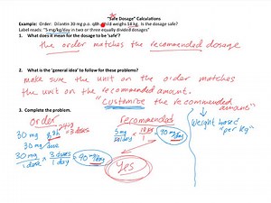 Pediatric Dosage Calculations -- Is the Order Safe? (Part 1 - Intro with Example)