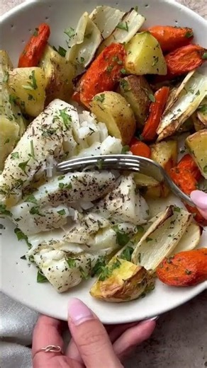 Baked Sheet Pan Cod Dinner