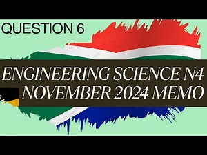 Engineering Science N4 November 2024 Question 6 Stress, Strain, and Young's Modulus