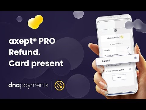 axept® Pro PAX A920 Pro. How to process a refund. Card present