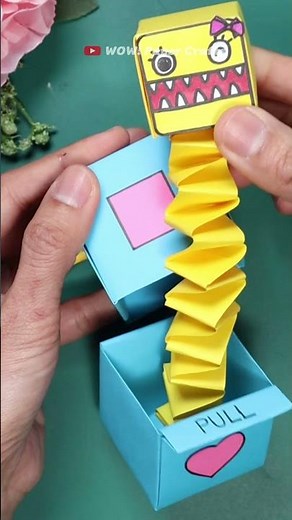 Don’t scare me Boxy boo! / How to make boxy boo out of paper #shorts