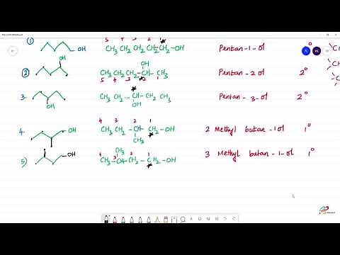 Draw the structures of all isomeric alcohols of molecular formula C5H12Oand give their IUPAC names.