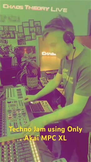 Chaos Theory On The Beast ! Live Techno Jam Only Akai MPC XL in use !