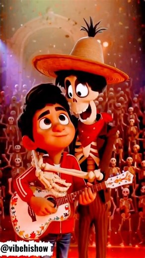 Miguel & Héctor’s Heartwarming Friendship Performance 😭🎸 | Coco Un Poco Loco Scene #shorts